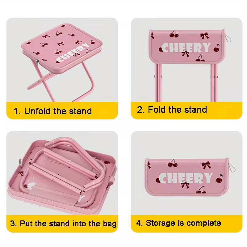 Ultra-Portable Folding Camping Stool | Lightweight Mini Outdoor Chair with Carry Bag | 150KG Heavy-Duty Steel | Waterproof Oxford Fabric | For Fishing, Travel, Hiking & Picnics